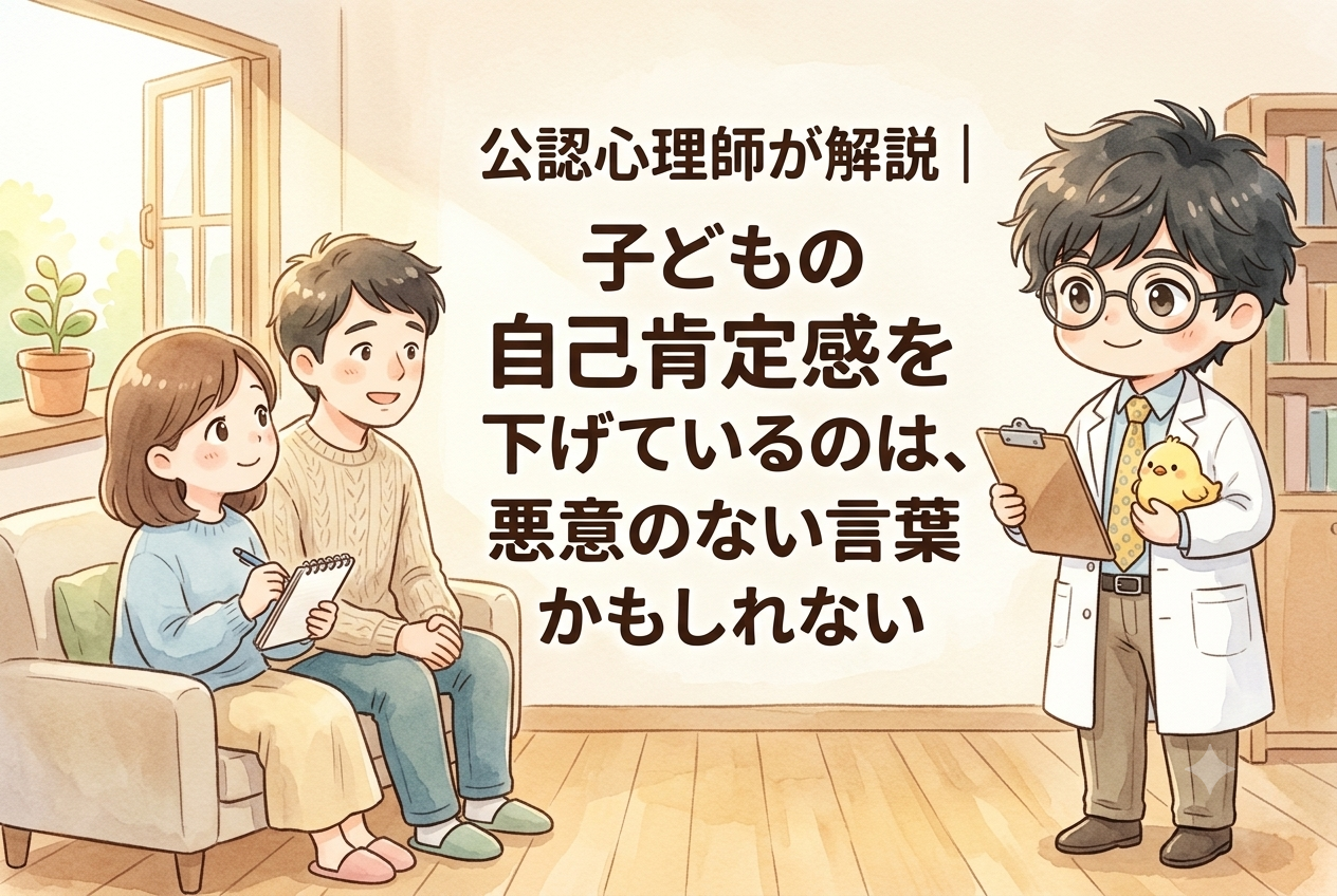 公認心理師が解説|子どもの自己肯定感を下げているのは、悪意のない言葉かもしれない