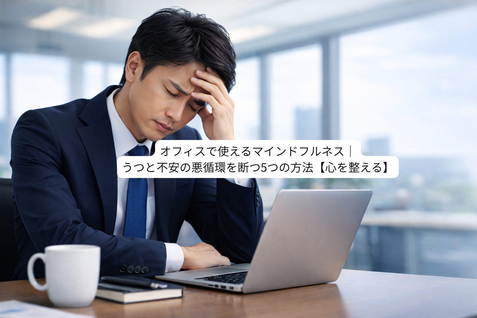 オフィスで使えるマインドフルネス|うつと不安の悪循環を断つ5つの方法【心を整える】