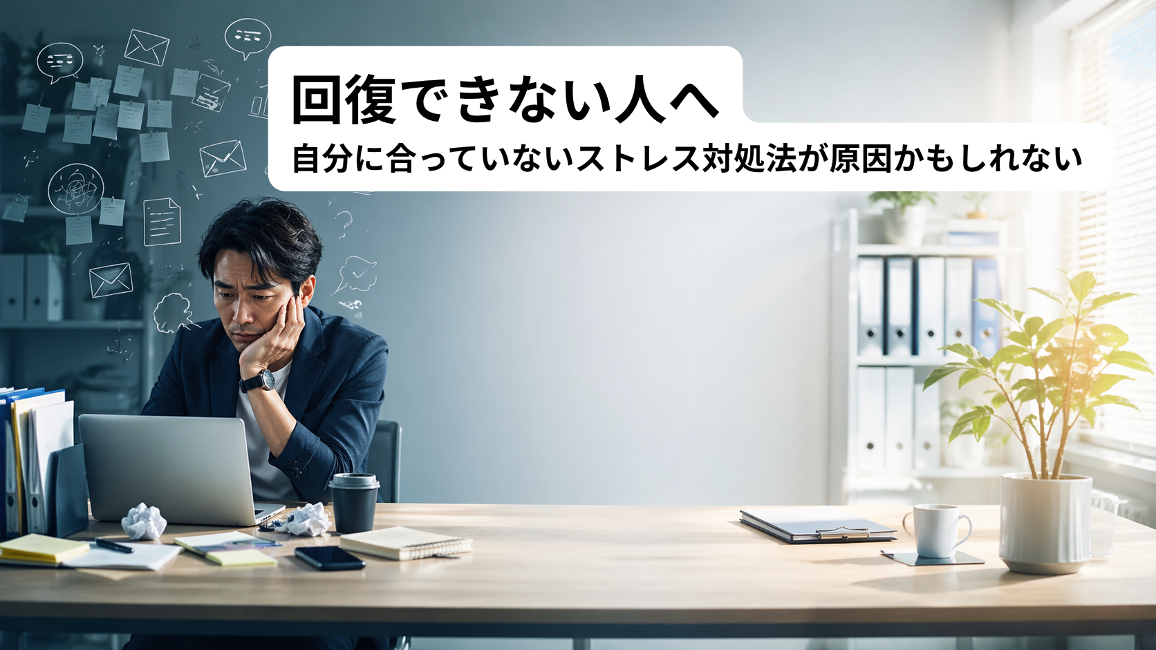 回復できない人へ|自分に合っていないストレス対処法が原因かもしれない なぜストレス解消が効かないのか?5つの理由と解決策