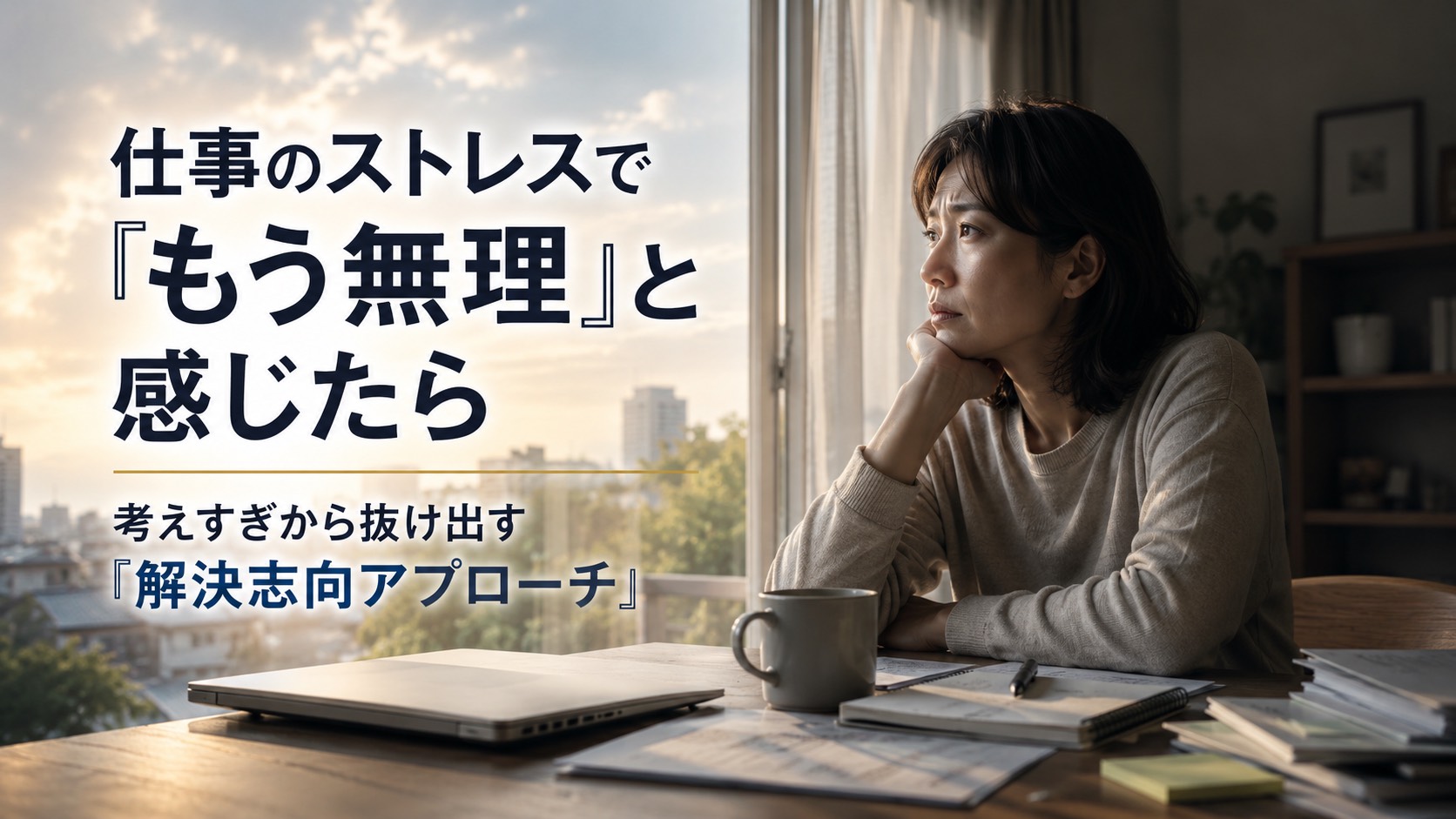 仕事のストレスで『もう無理』と感じたら――考えすぎから抜け出す『解決志向アプローチ』
