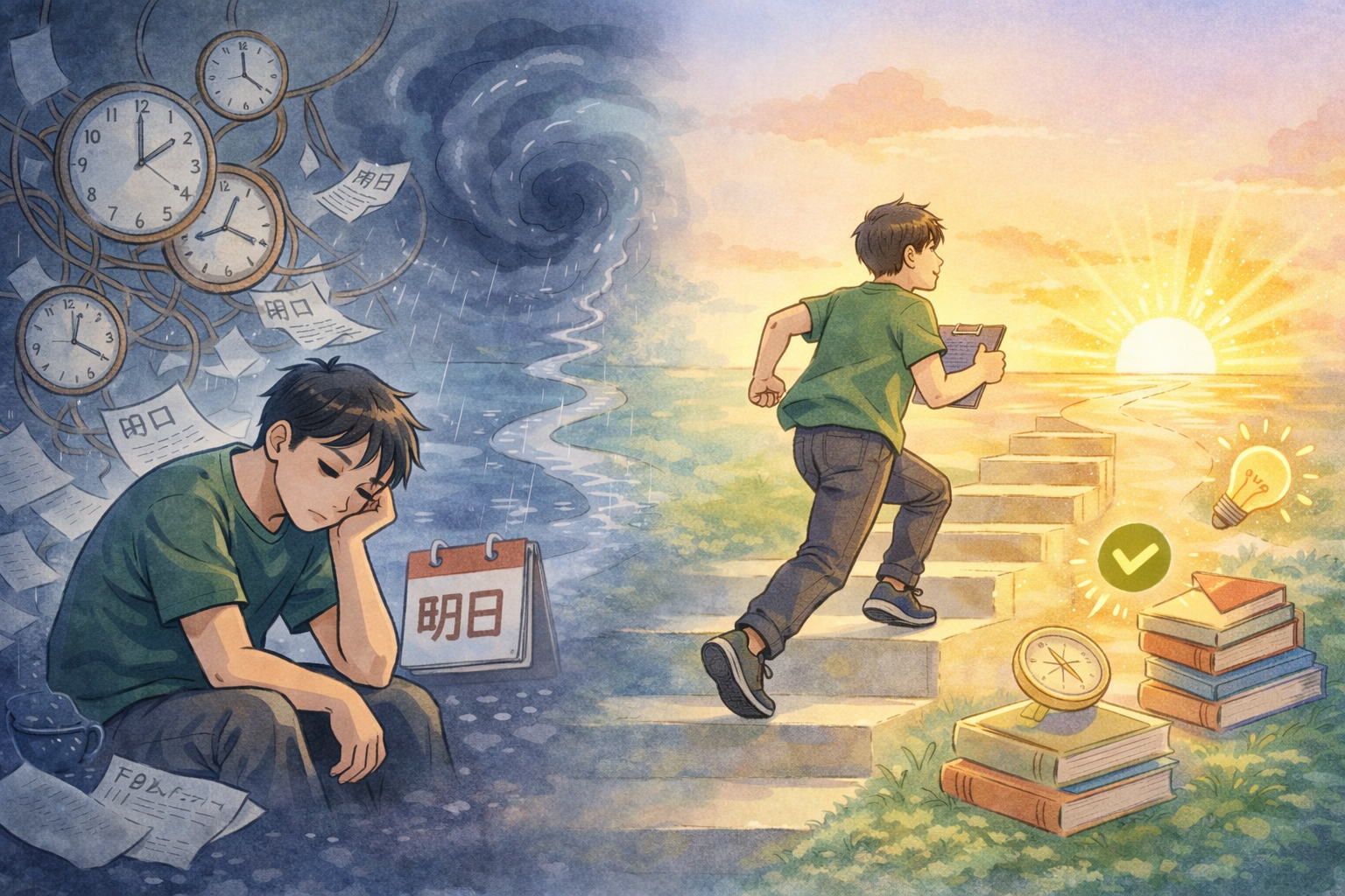 「明日から」の呪いを解く心理学:なぜ脳は「今」を後回しにするのか?